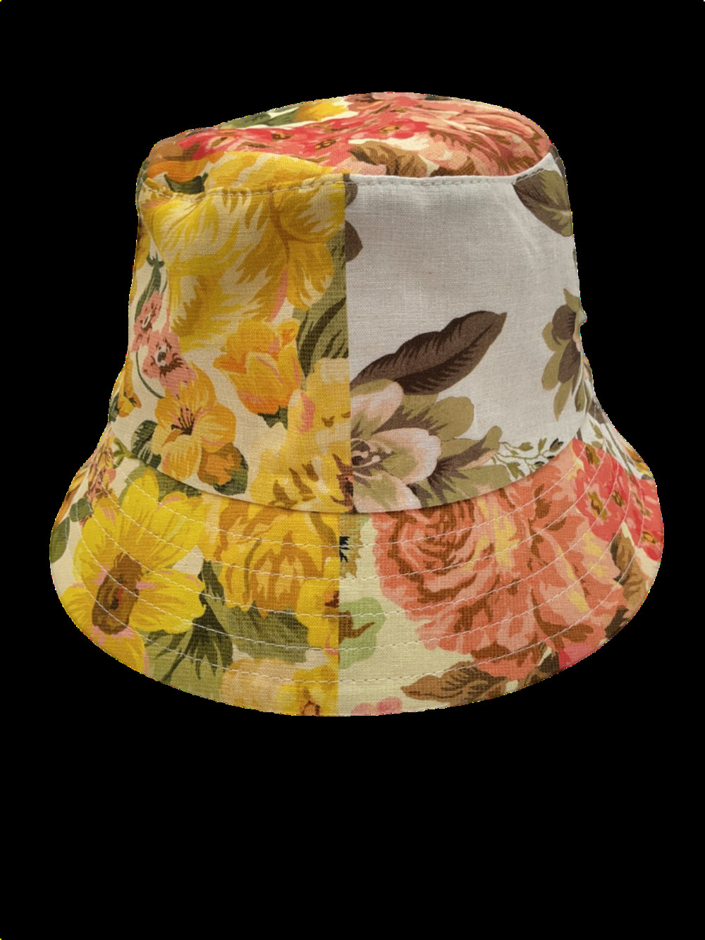 Zimmermann Vibrant Multicolor Floral Canvas Bucket Hat NWT